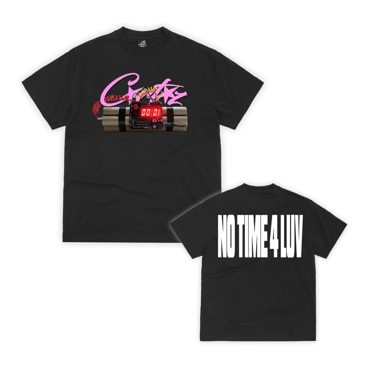 Camiseta Corteiz No Time 4 Luv Black