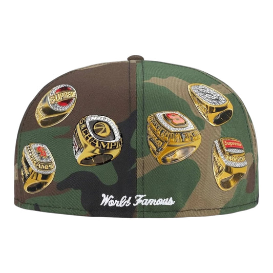 Supreme Rings Box Logo New Era Camo Cap