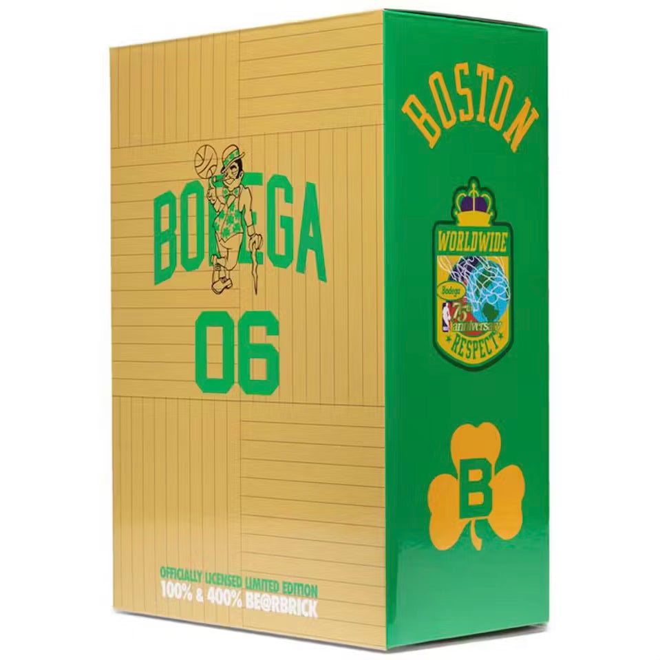 BE@RBRICK x Bodega x NBA Boston Celtics 100% & 400% Set