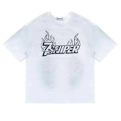 Triple Sevens x Sniper Gang 7sniper Flame Logo Tee