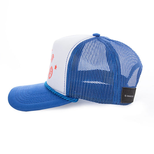 NOT A NARCO BLUE/WHITE CAP