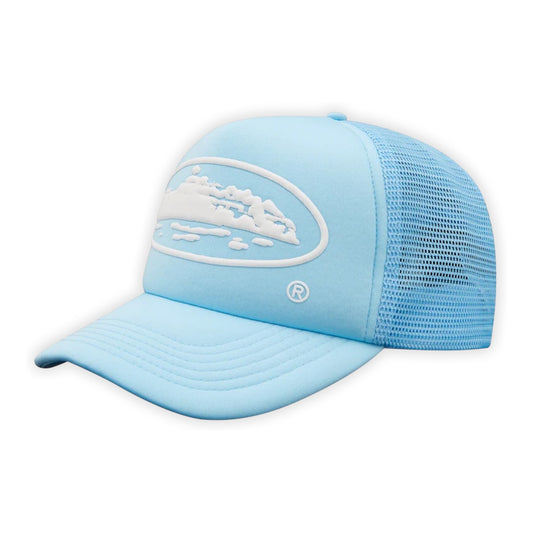 Corteiz Island Logo Cap Baby Blue