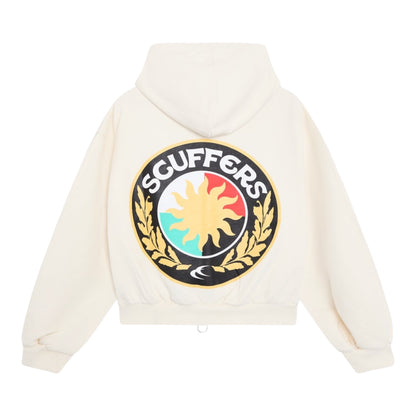 Scuffers Champ Ecru Zipped Hoodie
