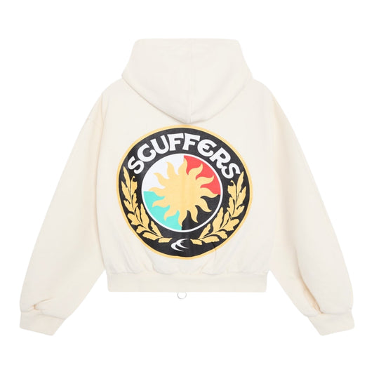 Scuffers Champ Ecru Zipped Hoodie