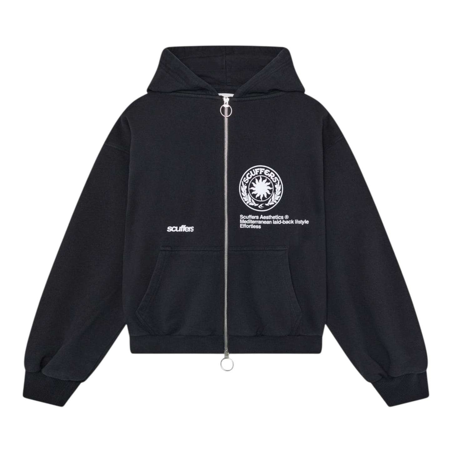 Scuffers Champ Black Zipped Hoodie