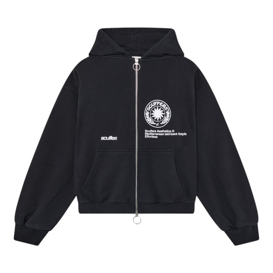 Scuffers Champ Black Zipped Hoodie