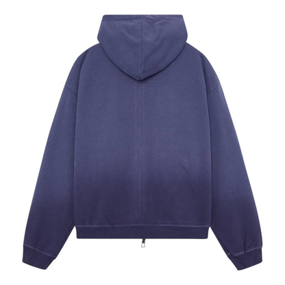 EMESTUDIOS Dusk Blue Ribbon Zip Hoodie