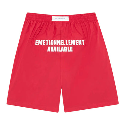 EMESTUDIOS Je T'Aime Red Shorts