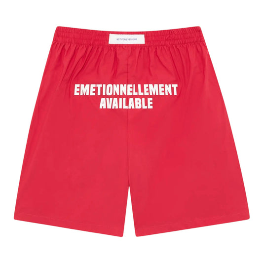 EMESTUDIOS Je T'Aime Red Shorts