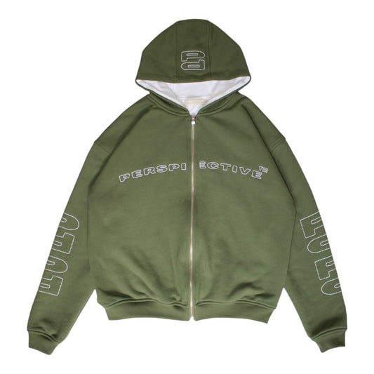 Perspective Unbasic Greenish Hoodie