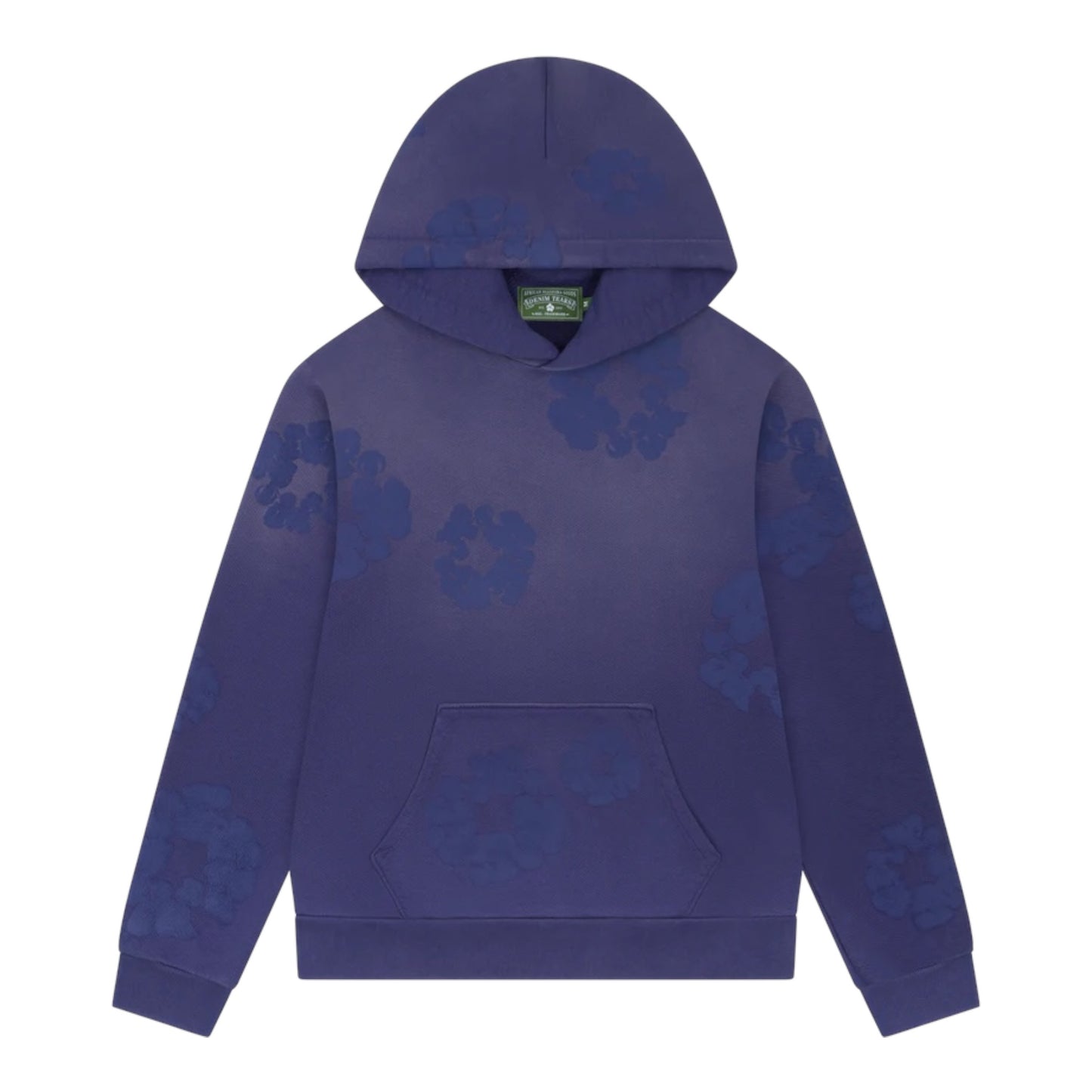 Denim Tears Mono Cotton Wreath Washed Blue Hoodie