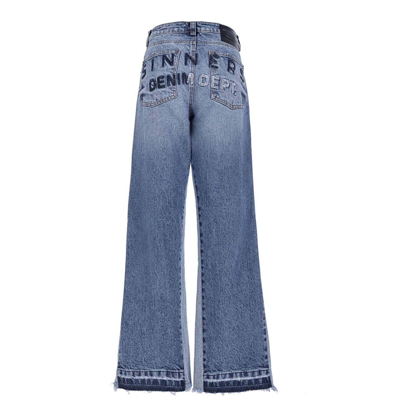 Sinners Embroidered Flared Jeans