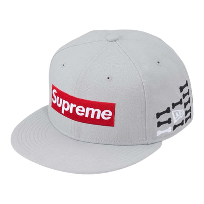 Supreme Bones Box Logo New Era Gray Cap
