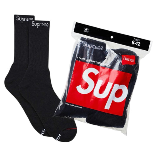 Supreme Hanes Black Socks