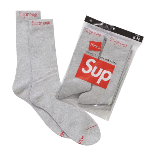 Supreme Hanes Grey Socks