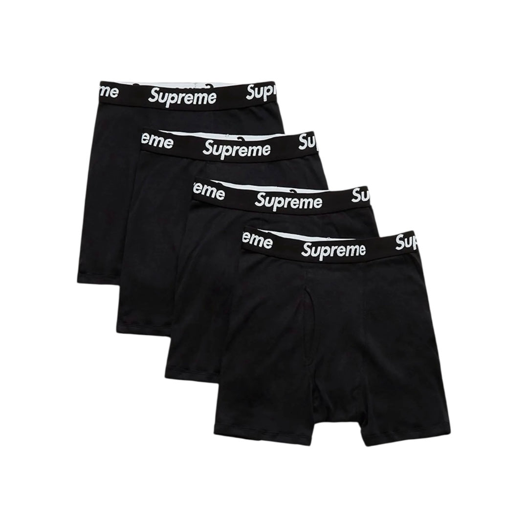 Supreme Black Boxers
