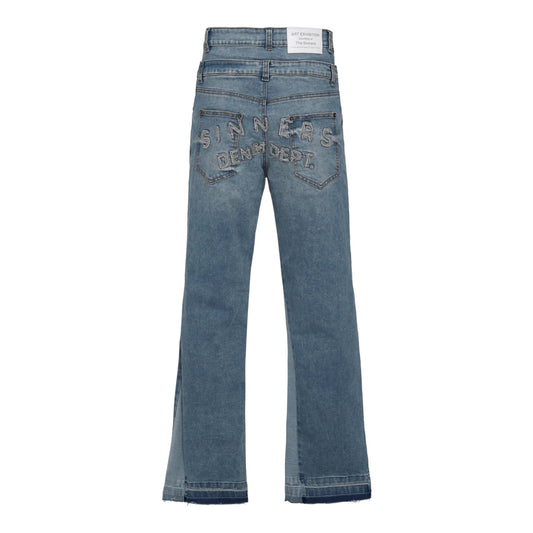 Sinners Double Blue Flared Jeans