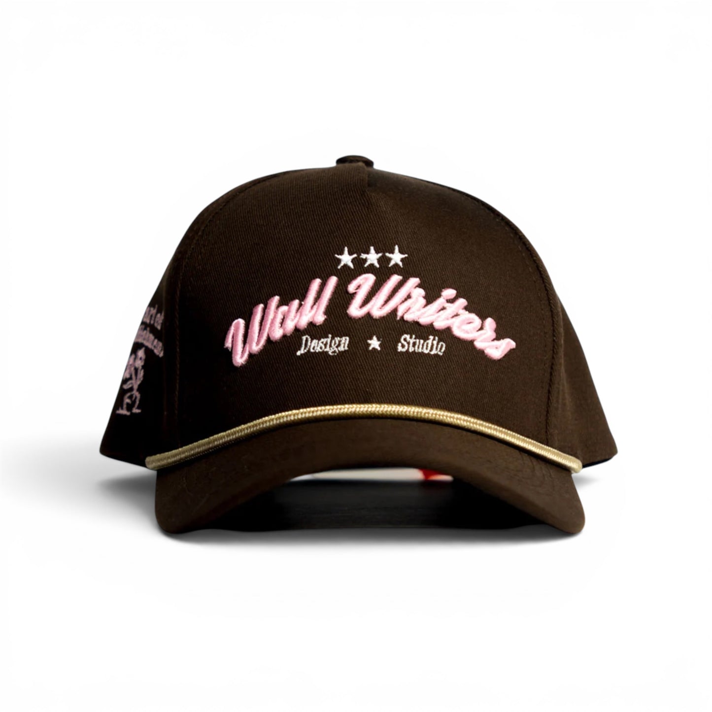 Wall Writers Baseball Cap Brown and Pink