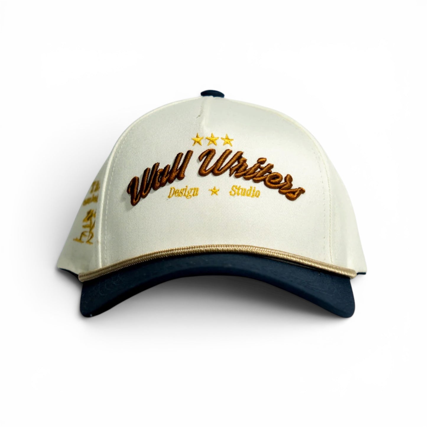 Wall Writers Baseball Cap White and Blue