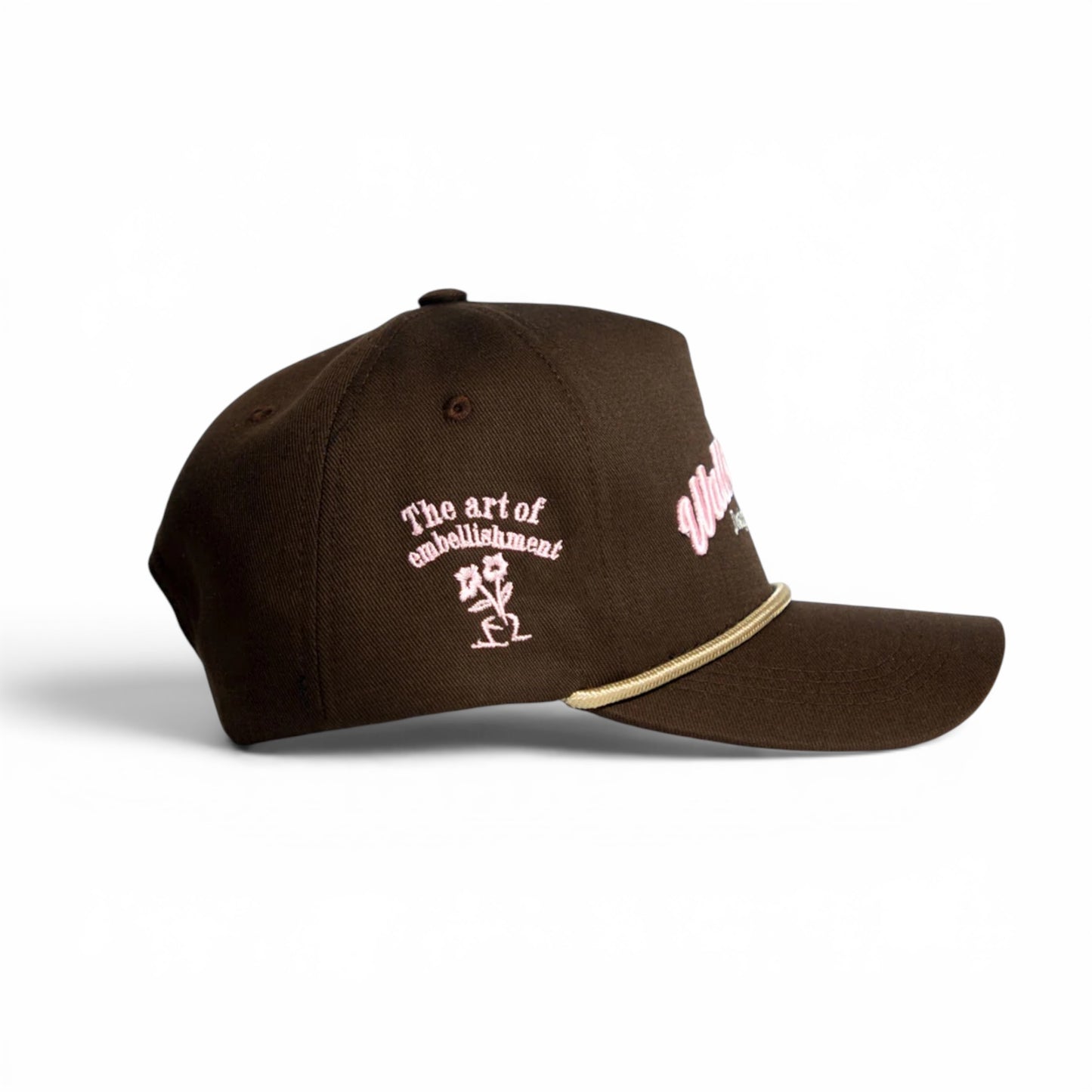 Wall Writers Baseball Cap Brown and Pink
