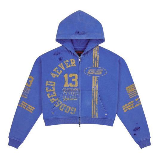 Roadster Zip Hoodie Blue