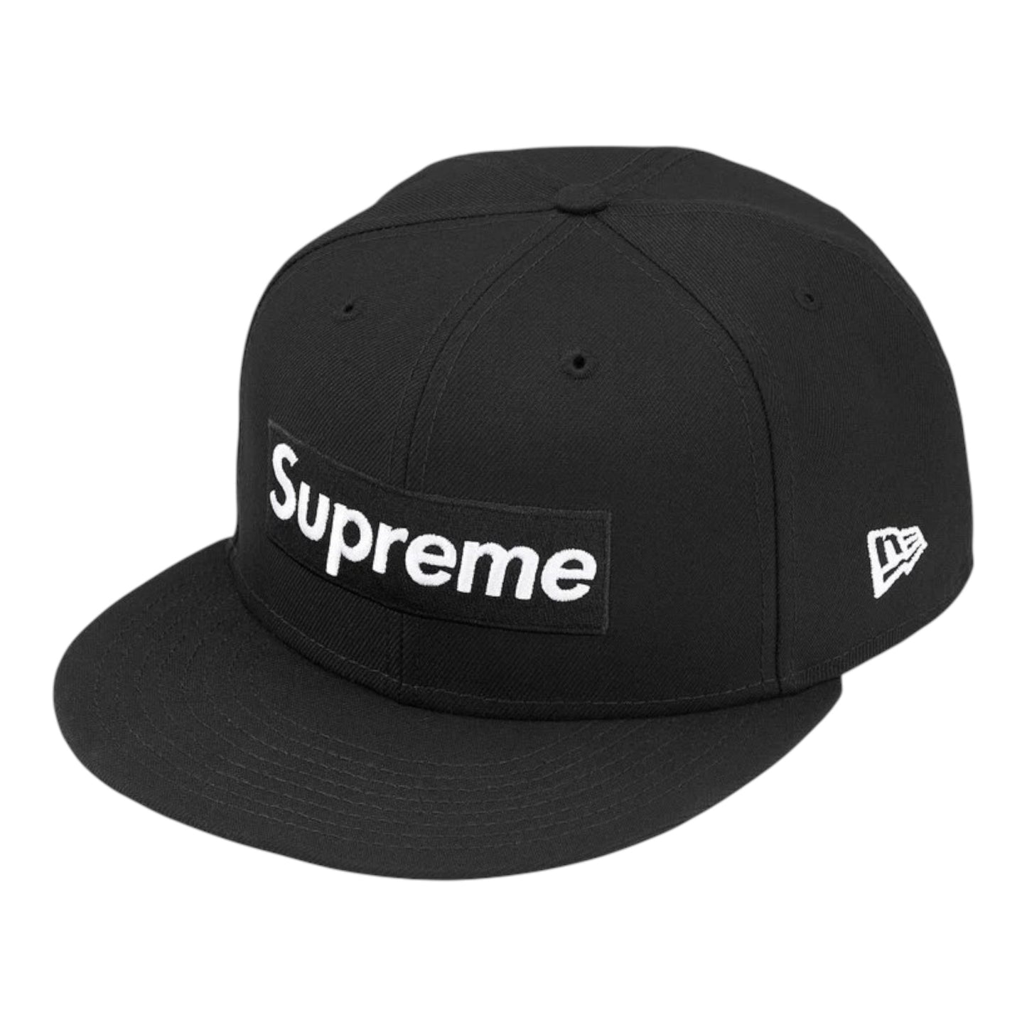 Supreme Rings Box Logo New Era Black Cap