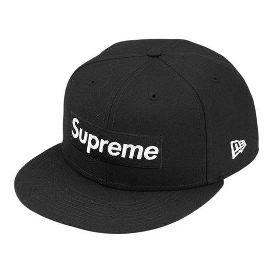 Supreme Rings Box Logo New Era Black Cap