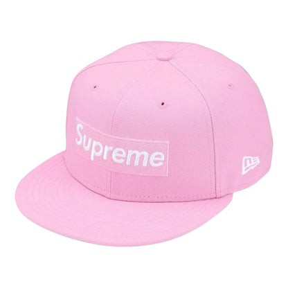 Supreme Rings Box Logo New Era Pink Cap