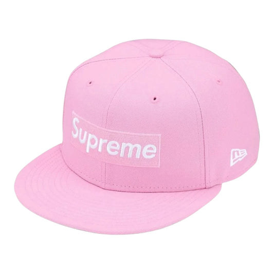 Supreme Rings Box Logo New Era Pink Cap