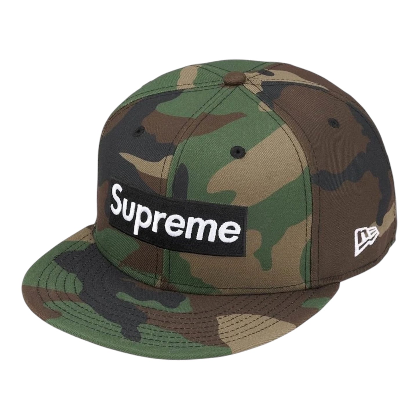 Supreme Rings Box Logo New Era Camo Cap