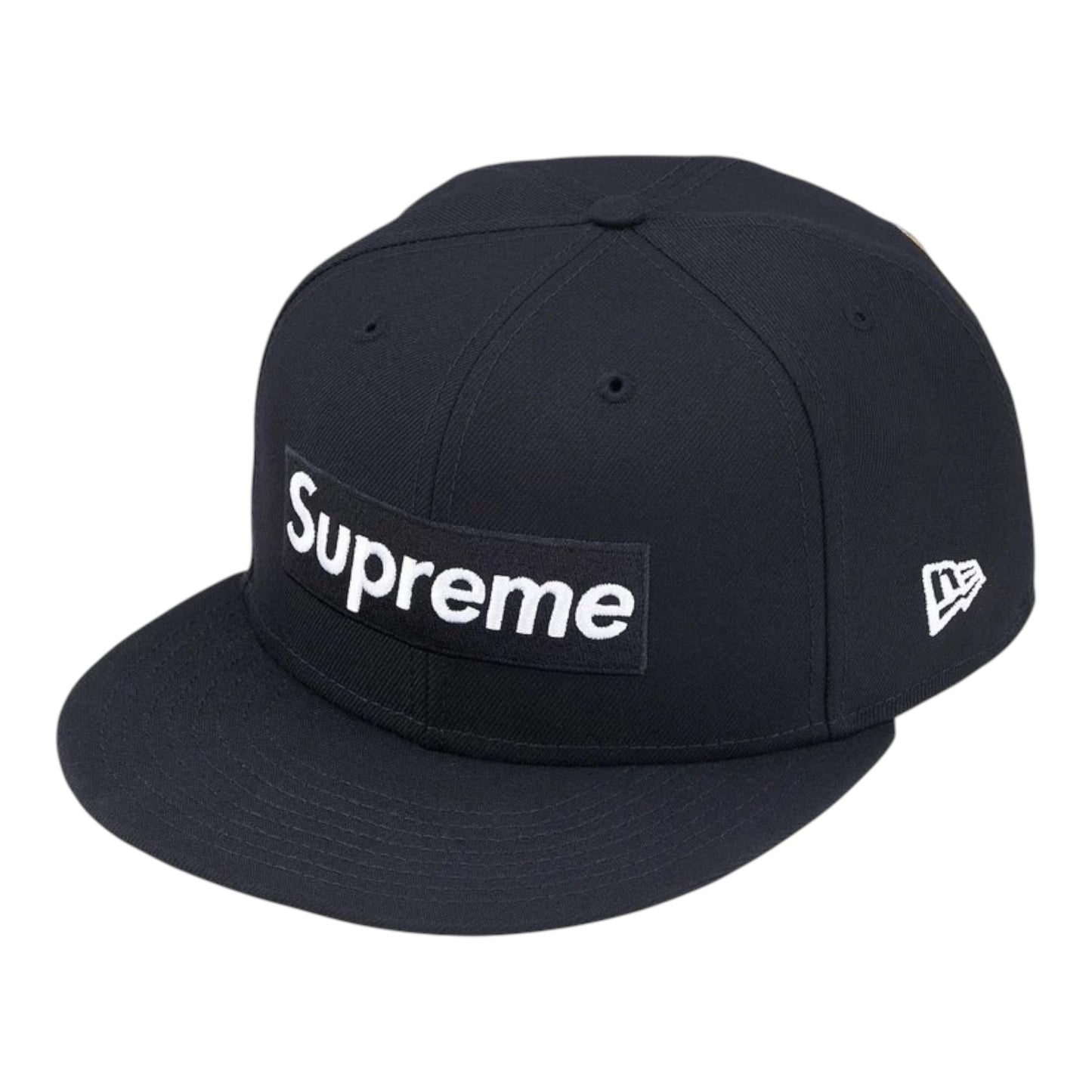 Supreme Rings Box Logo New Era Navy Cap