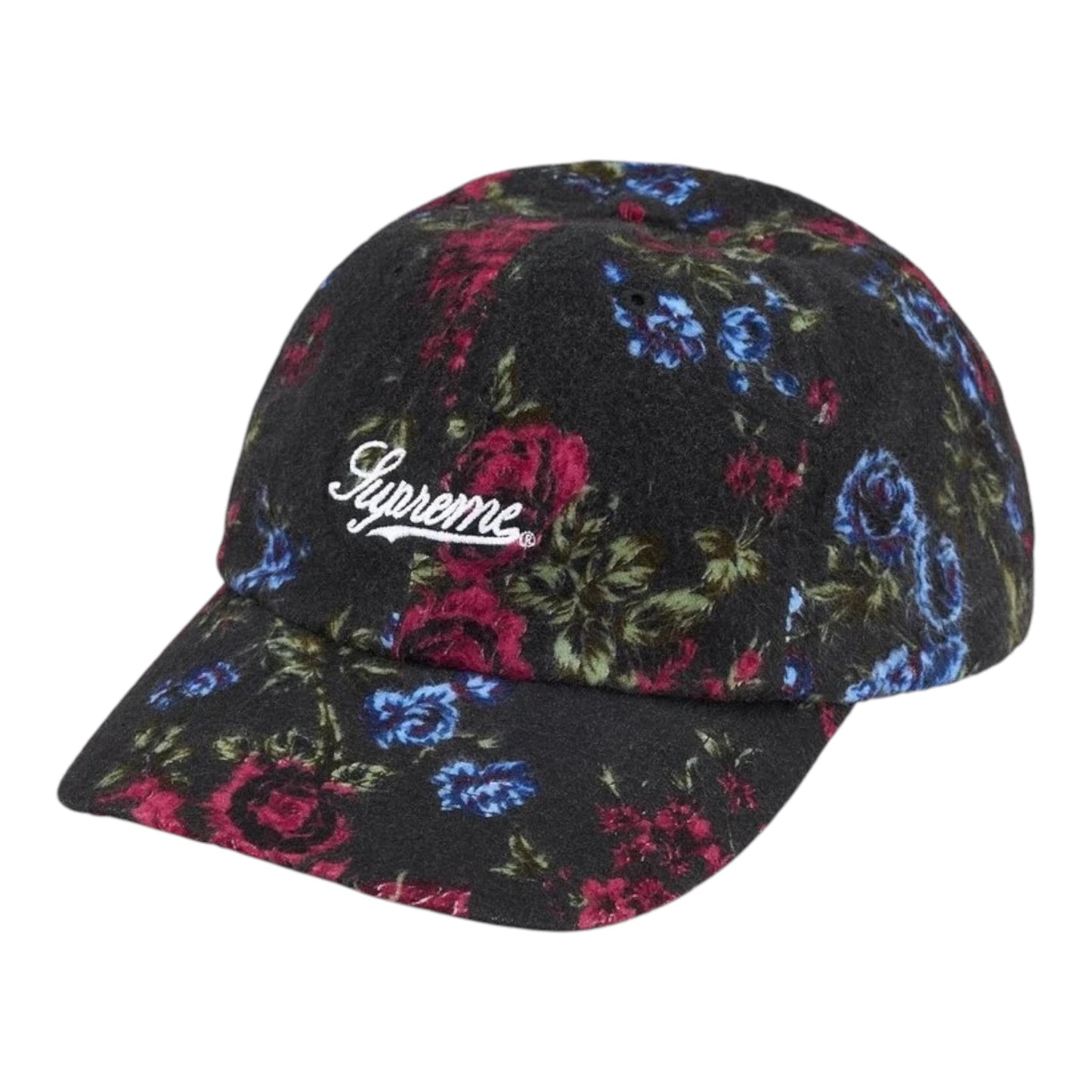 Supreme Floral Flannel 6P Black Cap