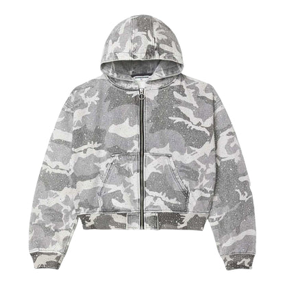 WINTER CRYSTAL CAMO ZIP