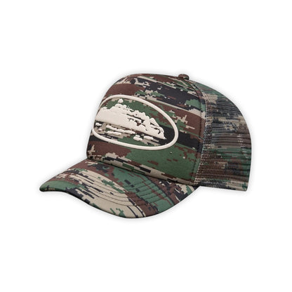 Corteiz Island Digi Camo Logo Trucker