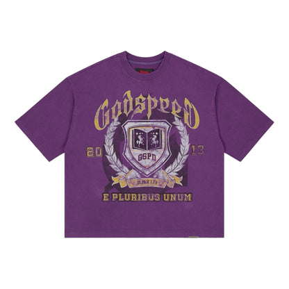 Godspeed Crest Purple Tee