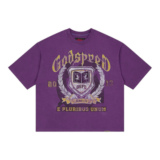 Godspeed Crest Purple Tee
