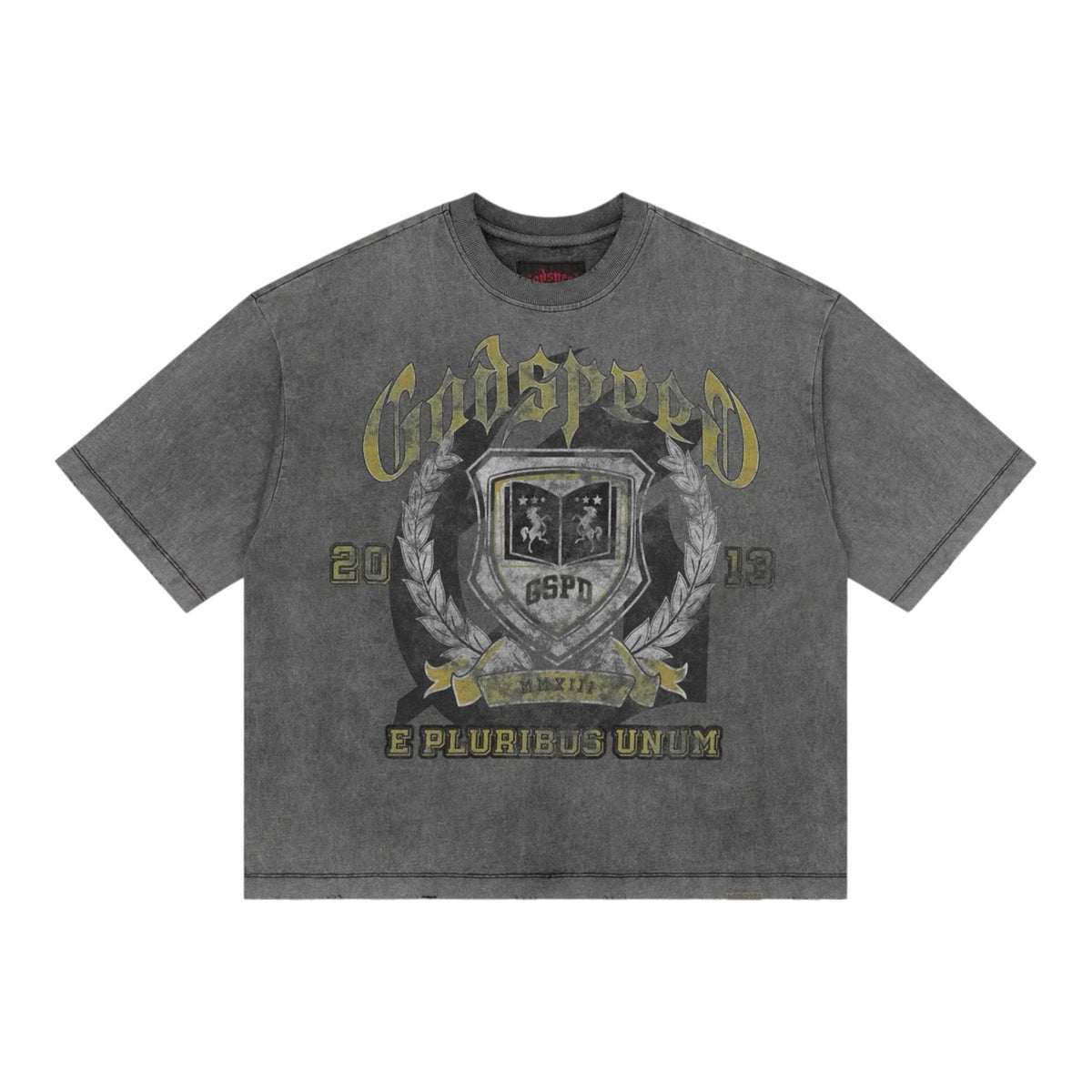 Godspeed Crest Grey Tee