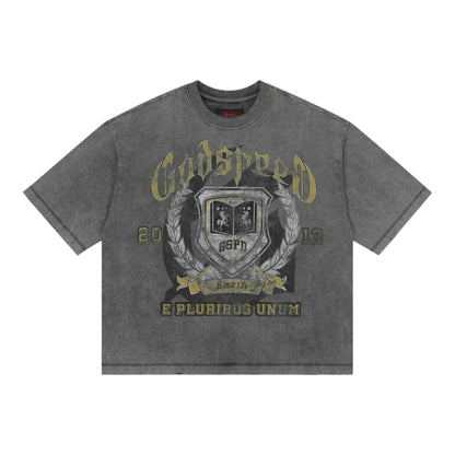 Godspeed Crest Grey Tee