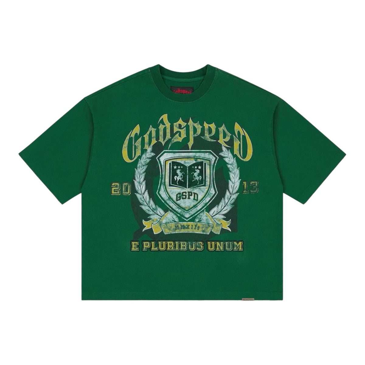 Godspeed Crest Green Tee