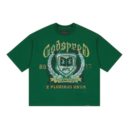 Godspeed Crest Green Tee