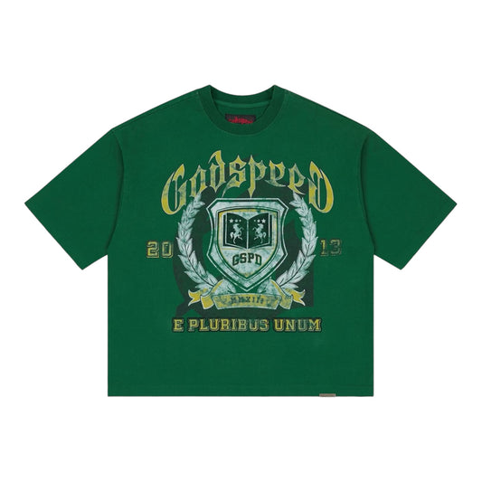 Godspeed Crest Green Tee