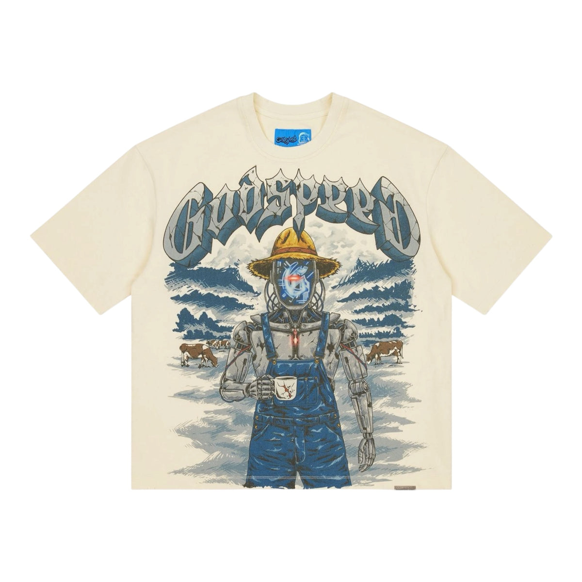 Godspeed Aura Farm Bone Tee