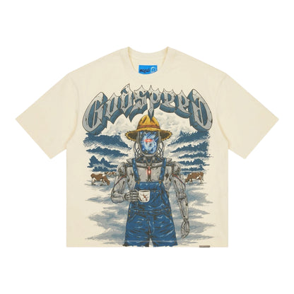 Godspeed Aura Farm Bone Tee