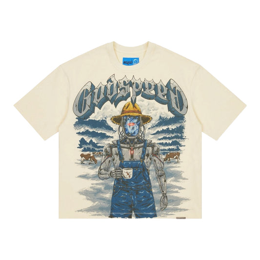 Godspeed Aura Farm Bone Tee
